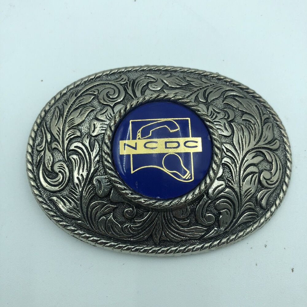 Vintage NC/DC Phone And Electric Company Belt Buckle